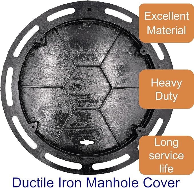 24 in Cast Iron Manhole Cover and Frame - Image 3