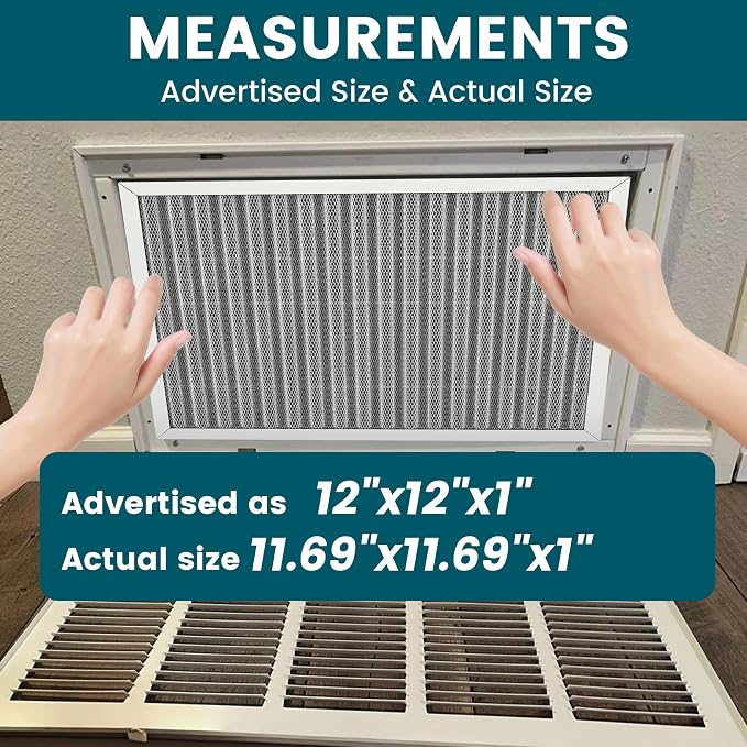 12x12x1 Air Filter-MERV 8, Washable & Reusable Electrostatic Air Filter - Image 4