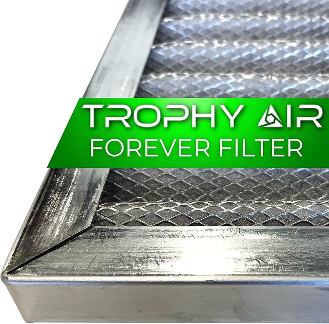 | Merv 8 | Washable & Reusuable AC/Furnace Filter | Lifetime HVAC & Furnace Air by TrophyAir