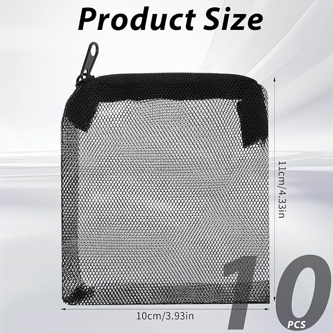 10PCS Aquarium Filter Media Bags, 3x4 Inch Fish Tank Media Mesh Filter Bags - Image 2
