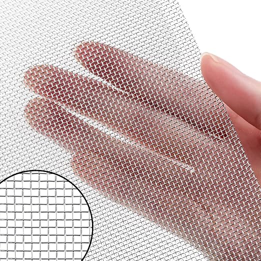 2 Pack 304 Stainless Steel Wire Mesh Screen 20 Mesh 11.8 x 11.8 Inch Metal - Image 6
