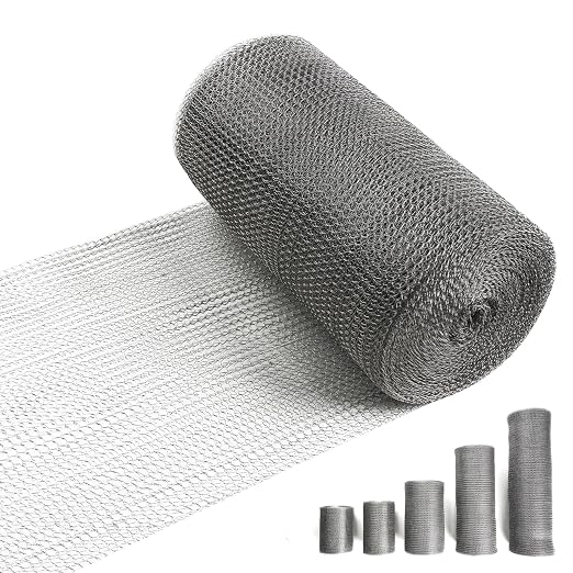 8" X 50 ft 304 Stainless Steel Mesh, Wire Mesh by RyxrhswzpStainlessSteelWireMeshforRodentPlantsGardenHouseandDIY