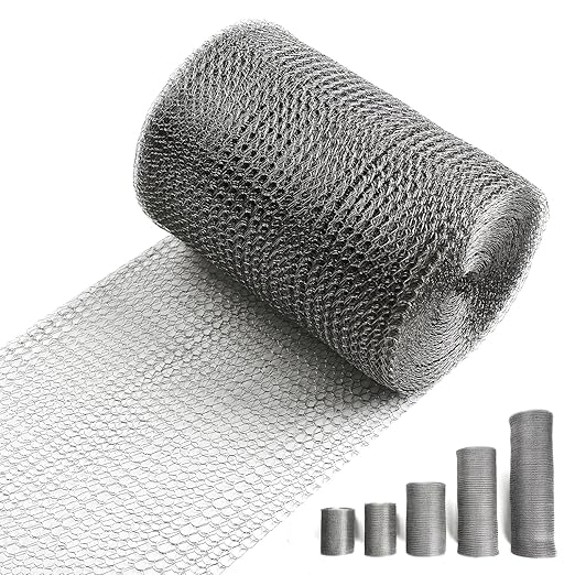 5" X 30 ft 304 Stainless Steel Mesh, Wire Mesh by RyxrhswzpStainlessSteelWireMeshforRodentPlantsGardenHouseandDIY