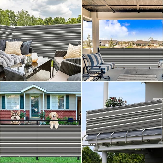 Fence Privacy Screen 2.3' x 16.4' UV-Resistant Visibility Reduction Garden Fence - Image 7