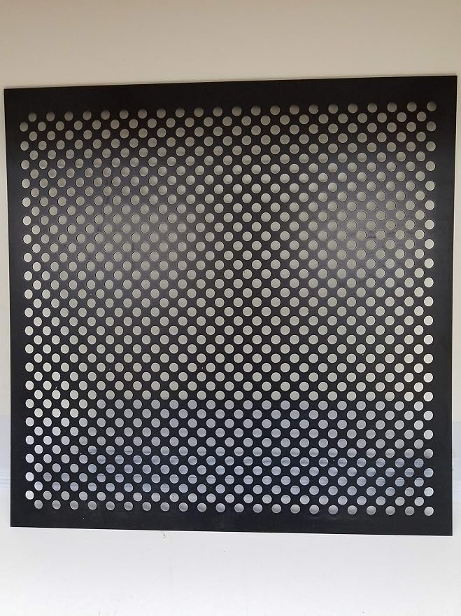 2'x2' Black Plastic Perforated Tile, 2 Pack - Image 3