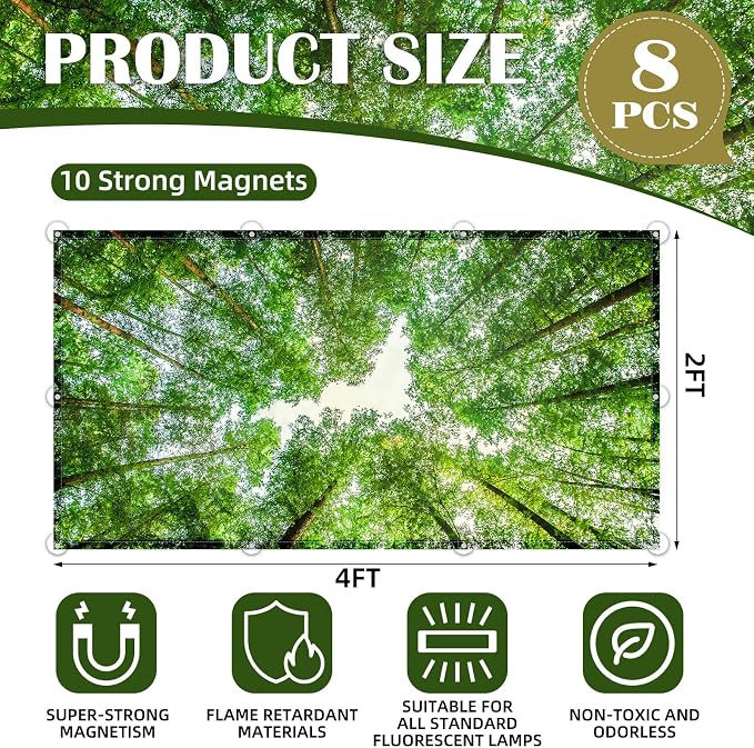 ANGSYLTH 8 Pcs Fluorescent Light Covers - Image 2