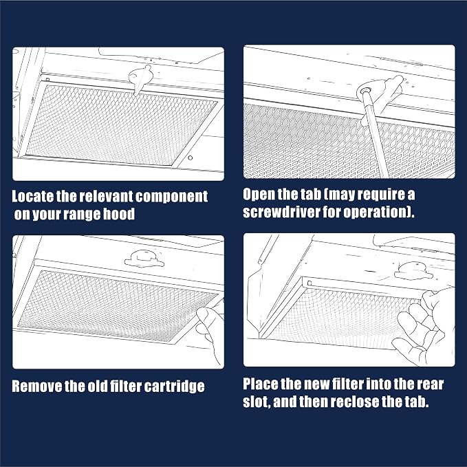 97007696 Range Hood Filter 41F Stove Vent Hood Filters - Image 6