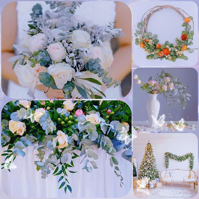 17 Pcs-Blue-Green-Dried-Preserved-Eucalyptus-Stems, Natural Live Eucalyptus - Image 5