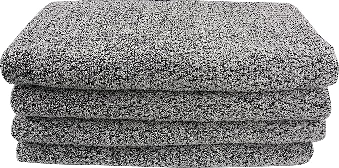 Everplush Diamond Jacquard Bath Sheet 2 Pack in Grey