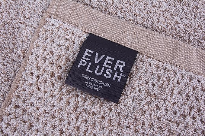 Everplush Diamond Jacquard Bath Sheet, 35" x 66", Brown