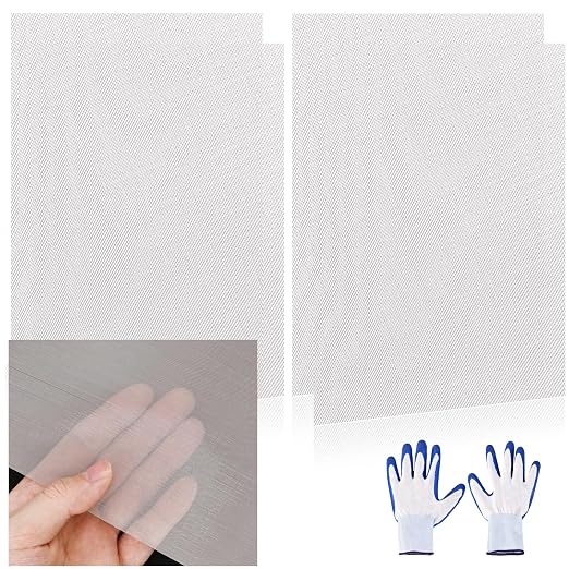 4 Pcs 13x9 120 Mesh 304 Stainless Steel Wire Mesh Sheet, Rustproof Metal Mesh by Unknown