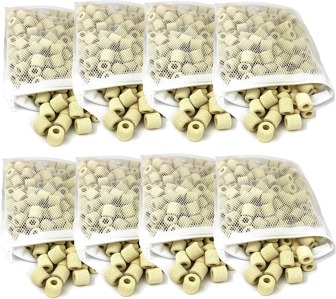 Ceramic Filter Media Bio Filter Rings 0.7lb / 2lb / 4lb / 8lb by Reefing+Art