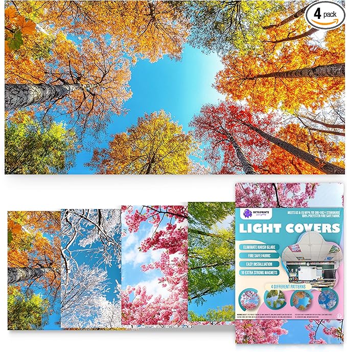 Fluorescent Light Covers for Ceiling Lights by OctoLights